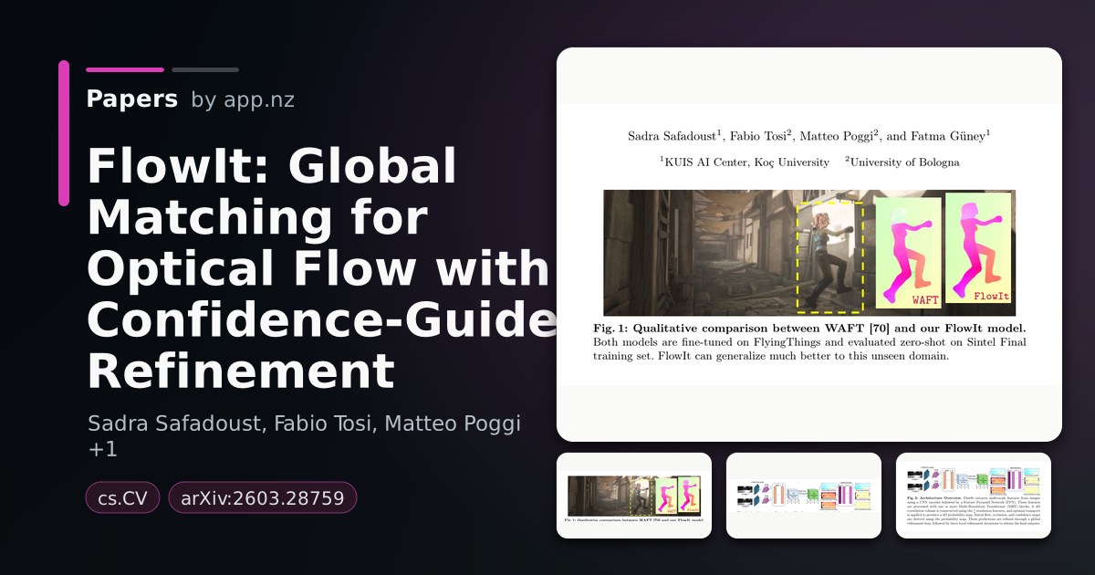 FlowIt: Global Matching for Optical Flow with Confidence-Guided ...