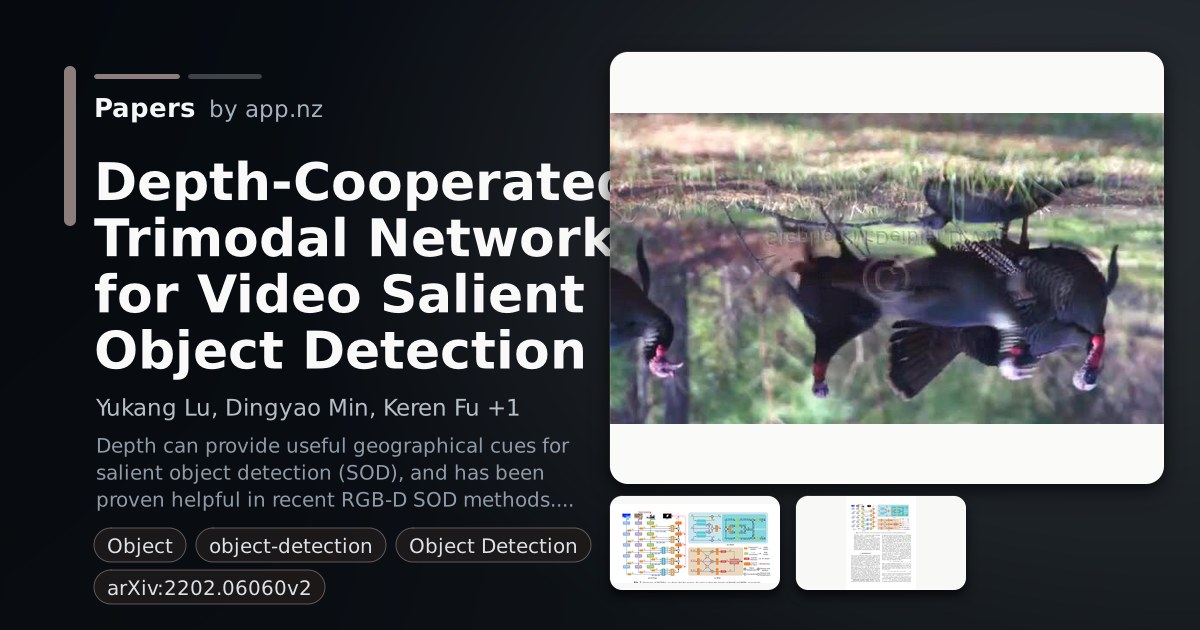 Depth-Cooperated Trimodal Network for Video Salient Object Detection ...