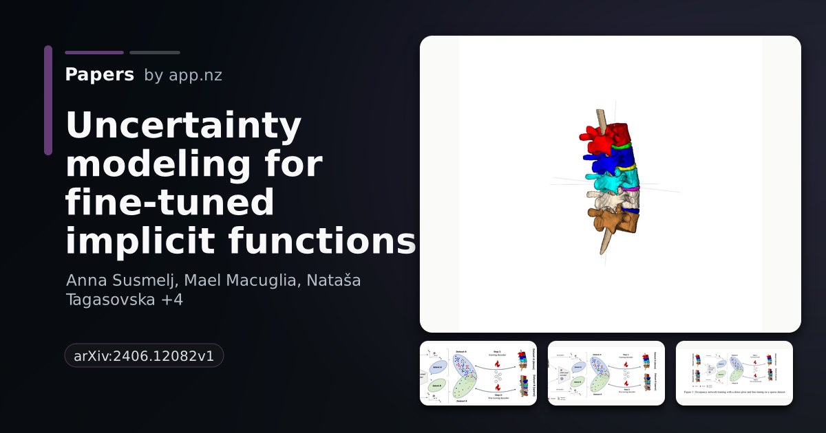 Uncertainty modeling for fine-tuned implicit functions - Papers with ...
